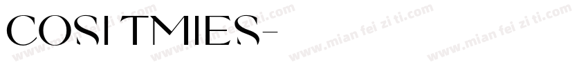 cosi tmies字体转换